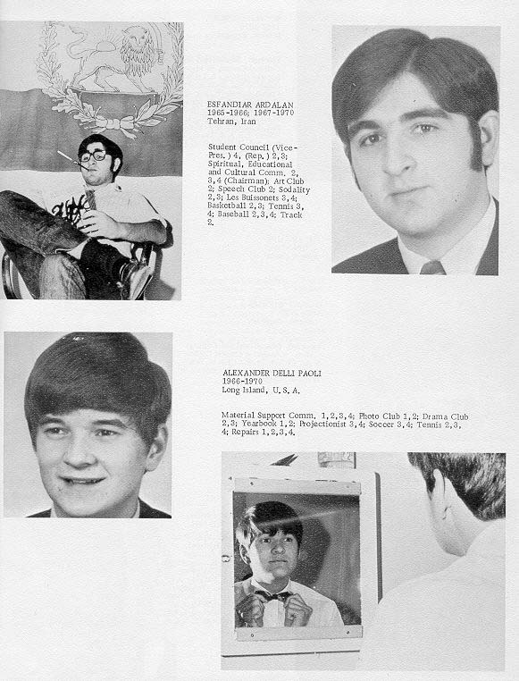 Villa Saint Jean International School  1970 Yearbook Le Chamois Seniors p17